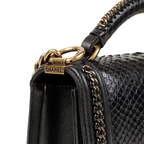 chanel boy python 2014|authentic Chanel python bags.